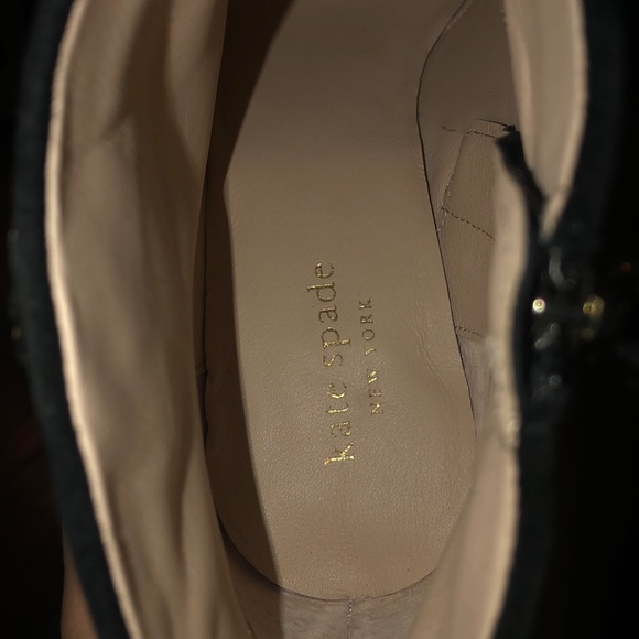 Kate spade black suede ankle boots. Size 7 1/2. - Picture 4 of 5